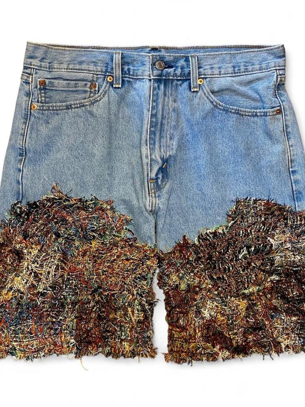 Distressed Tapestry Denim Levi’s Shorts - One of one